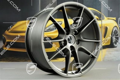 20-inch wheel rim set Carrera S III, 8J x 20 ET57 + 9,5J x 20 ET45, Platinum