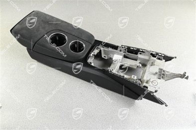 Centre console, black leather/Alcantara