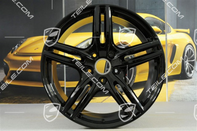 20-inch wheel rim set Panamera Turbo, 9,5J x 20 ET71 + 11,5J x 20 ET68, black high gloss