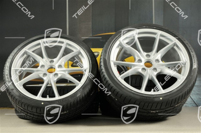 20" koła letnie, komplet Carrera S IV, Felgi 8,5J x 20 ET49 + 11,5J x 20 ET56 + opony letnie 245/35 ZR20+305/30 ZR20, z czujnikami ciśnienia