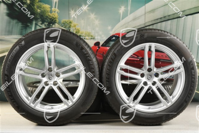 19" "Macan Turbo" Sommerräder Satz, Felgen 8,5J x 19 ET21 + 9J x 19 ET21, Sommerreifen Michelin 235/55 R 19 + 255/50 R 19, mit RDK-Sensoren