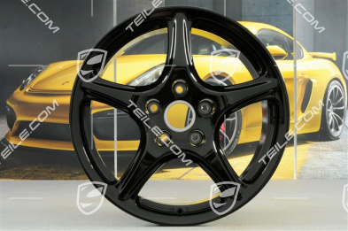 19" Felga Carrera Classic, 8J x 19 ET57, czarny wysoki połysk