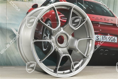 20"+21" Turbo S Exclusive Design Felgensatz, 9,5J x 20 ET44 + 12J x 21 ET70, Platinsilber