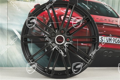 22-inch wheel rim, Turbo IV, 10J x 22 ET48, black satin-mat