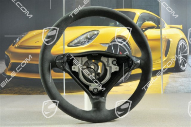 Kierownica, 3-ramienna, Tiptronic, czarna alcantara, nowo obszyta