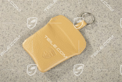 Key Case / Key pouch, leather, Cashmere Beige, Porsche 911 70's to 90's