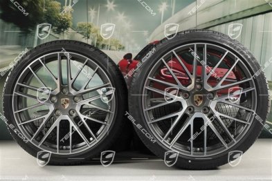20/21-inch Turbo V winter wheel set, wheel rims 8,5J x 20 ET40 + 11J x 21 ET66 + NEW Goodyear winter tyres 245/35 R20 + 305/30 R21