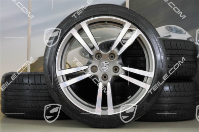 20" Turbo II Sommerräder Satz, Felgen 9,5 J x 20 ET 65 + 11 J x 20 ET 68 + NEUE Michelin Sommerreifen 255/40 ZR 20 + 295/35 ZR 20, mit RDK