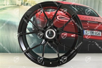 20"+21" GT3 / GT3RS Felgensatz, Zentralverschluss Felgen 9J x 20 ET43 + 11,5J x 21 ET46, für Winterbetrieb geeignet, schwarz seidenmatt