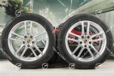 20-inch Cayenne Sport winter wheel set, rims 9J x 20 ET50 + 10,5J x 20 ET64 + NEW Continental winter tyres 275/45 R20 + 305/40 R20, with TPMS