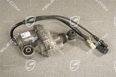 Electric adjusting motor rear axle steering mechanism, R