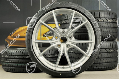 20" koła letnie, komplet Carrera S IV, Felgi 8,5J x 20 ET49 + 11,5J x 20 ET56 + opony letnie 245/35 ZR20+305/30 ZR20, z czujnikami ciśnienia