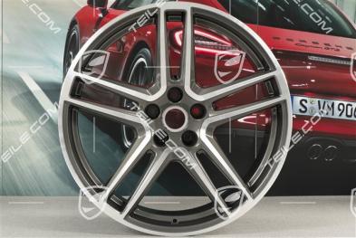 20-inch wheel rim "Macan Turbo", 9J x 20 ET26, CMS, Titanium