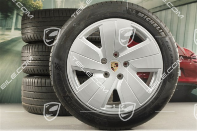 19" Taycan S summer wheel set, rims 8J x 19 ET50 + 10J x 19 ET47, + Michelin summer tyres 225/55 R19 + 275/45 R19