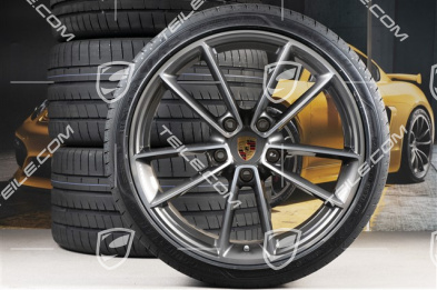 20"+21" koła letnie, komplet Carrera Classic, felgi 8,5J x 20 ET50 + 11,5J x 21 ET67 + opony letnie Goodyear 245/35 R20 + 305/30 R21, z czujnikami ciśnienia
