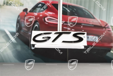 Emblemat / napis "GTS", czarny