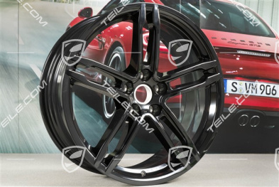 19" Felga, Turbo, 8J x 19 ET21, czarny wysoki połysk