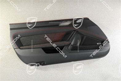 GT3RS, Türverkleidung, Leder Schwarz / Indischrot Naht Faden, Burmester, Weissach Paket, R