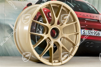 20"+21" GT2RS/GT3RS Magnesium zestaw/komplet felg, felgi 9,5 J x 20 ET50 + 12,5 J x 21 ET48, Aurum satynowy półmat
