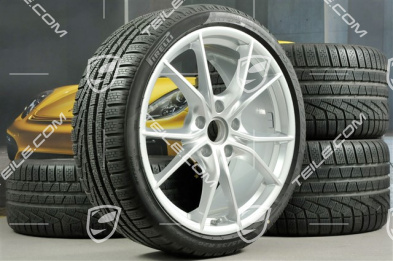 20-inch winter wheels set Carrera S (IV), rims 8,5J x 20 ET49 + 11J x 20 ET78 + NEW Pirelli Sottozero II winter tyres 245/35 R20 + 295/30 R20