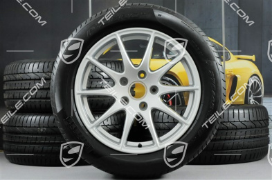 18" Komplet kół letnich Panamera S, felgi 8J x 18 ET59 + 9J x 18 ET53 + opony Pirelli P-ZERO 245/50 18 + 275/45 18