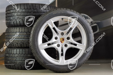 18-inch Cayman S II winter wheel set (with tyres), front wheels 8J x 18 ET57 + rear 9J x 18 ET43 + tyres 235/40 ZR18 + 255/40 ZR18