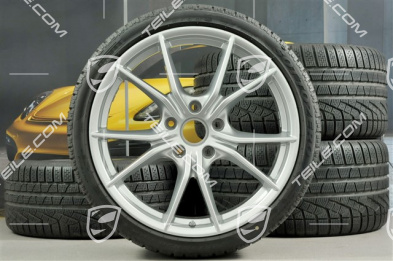 20-inch winter wheels set Carrera S (IV), rims 8,5J x 20 ET49 + 11J x 20 ET78 + NEW Pirelli Sottozero II winter tyres 245/35 R20 + 295/30 R20