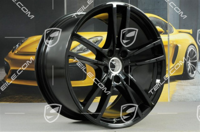 21-inch wheel rim, Cayenne Turbo, 11J x 21 ET58, black high gloss