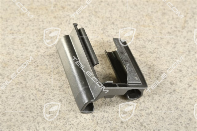 Seat rail cover, rear, Black, R