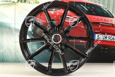 20" Felge Carrera S, 8,5J x 20 ET53, Tiefschwarz Metallic