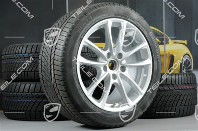 19" Koła zimowe, komplet "Panamera S", felgi 9J x 19 ET64 + 10,5 J x 19 ET62 + opony zimowe Continental ContiWinterContact PS830 P 265/45 R19 + 295/40 R19