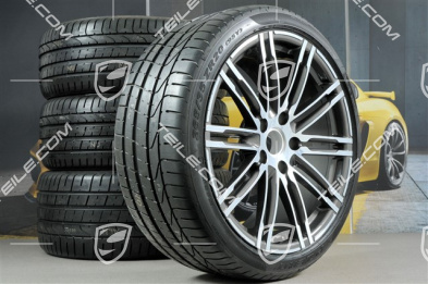 20" koła letnie, komplet Turbo III, felgi 8,5J x 20 ET57 + 10J x 20 ET50 + opony letnie Pirelli PZero 235/35 ZR20 + 265/35ZR20, bez czujników ciśnienia