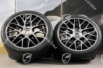 20" Turbo S central locking winter wheel set for Turbo S, wheels 8,5J x 20 ET51 + 11J x 20 ET59 + Michelin Pilot Alpin PA4 winter tyres 245/35 R20+295/30 R20, TPMS
