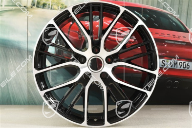 21" Felga Panamera Exclusive Design Sport, 10,5J x 21 ET71, czarny wysoki połysk