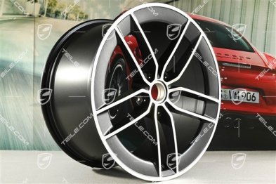 21-inch Carrera Exclusive Design wheel rim, 11,5J x 21 ET79, black satin matt