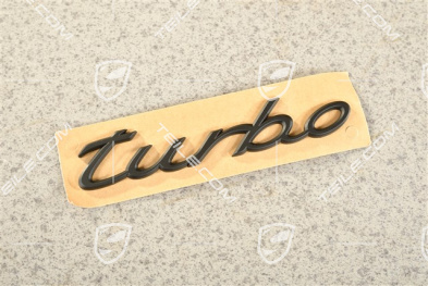 Coupe, Abzeichen / Emblem Aufkleber Turbo, Schwarzmatt