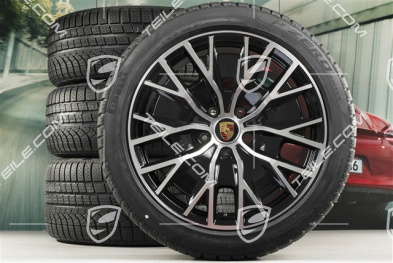 20" koła zimowe Turbo S Aero Design, komplet, felgi 9J x 20 ET54 + 11J x 20 ET60 + opony zimowe Pirelli 245/45 R20 + 285/40 R20