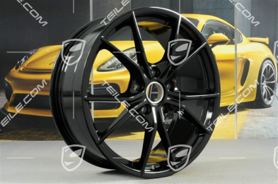20" Komplet felg Carrera S IV, 8J x 20 ET57 + 10J x 20 ET45, czarny perłowy Jet Black metalik