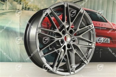 22" komplet felg Macan RS Spyder Design, 9J x 22 ET29 + 11J x 22 ET47, vesuvio grey