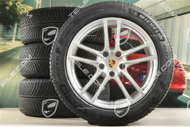20" koła zimowe Cayenne Sport, komplet, felgi 9J x 20 ET50 + 10,5J x 20 ET64 + opony zimowe Michelin 255/55 R20 + 295/45 R20, z czujnikami ciśnienia
