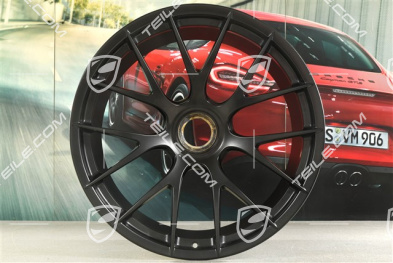 GT2RS / GT3RS Felga, Magnesium, centralnie mocowana, 12,5J x 21 ET48, czarny satynowy półmat
