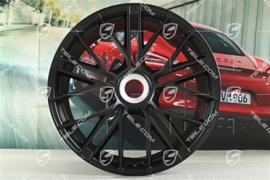 21" Felge Panamera Turbo S, 9,5J x 21 ET71, schwarz seidenmatt