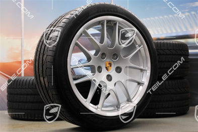 20" Koła letnie komplet RS Spyder, felgi przednie 9,5J x 20 ET65 + tylne 11J x 20 ET68 + opony letnie Pirelli PZero 255/40 ZR20 + 295/35 ZR20, z czujn