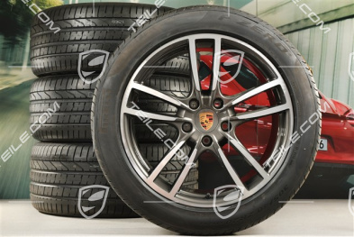20-inch Cayenne Coupé Sport summer wheel set, rims 9J x 20 ET50 + 10,5J x 20 ET55 + NEW Pirelli P Zero summer tyres 275/45 R20 + 305/40 R20, with TPMS