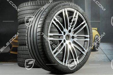 21-inch summer wheels set Turbo III, rims 10J x 21 ET50 + NEW Michelin summer tyres 295/35 R21, with TPMS