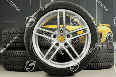 19-inch Carrera winter wheel set, 8,5J x 19 ET54 + 11J x 19 ET69 + NEW Continental winter tyres 235/40 R19 + 285/35 R19, with TPMS