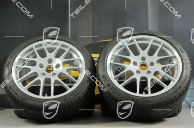 20" Komplet kół zimowych RS Spyder, felgi 9,5J x 20 ET65 + 10,5J x 20 ET65 + NOWE opony zimowe Michelin Pilot Alpin 4, 255/40 R20 + 285/35 R20, z RDK