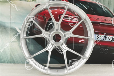 20"+21" GT3 Felgen Satz, 9,5J x 20 ET46 + 12J x 21 ET45, in Brilliant Silber