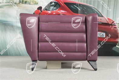 Back seat backrest, Coupe, Leatherette, Magenta, R
