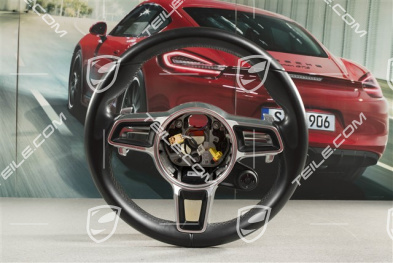Kierownica, wersja podstawowa, Sport Chrono Package Plus, PDK, czarna